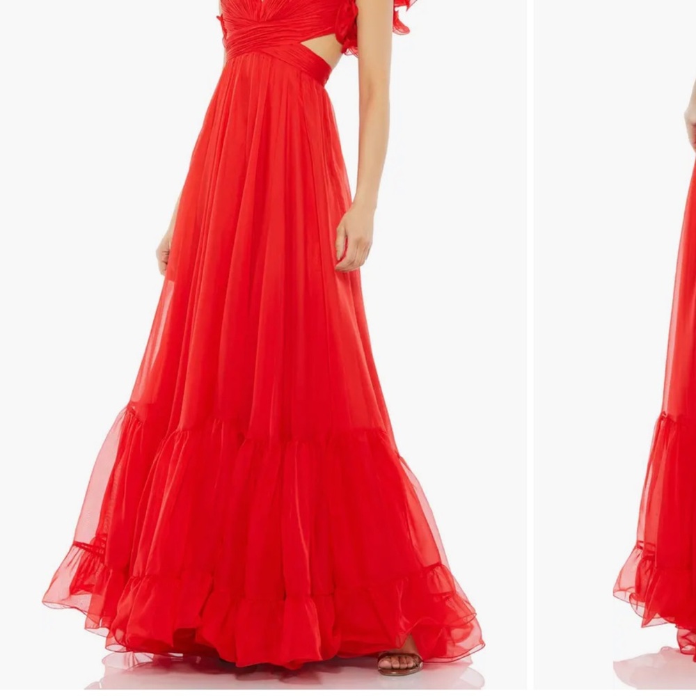 Mac Duggal Red Maxi Dress
